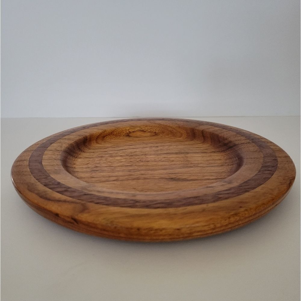 Wooden Candle Holder/Plate 